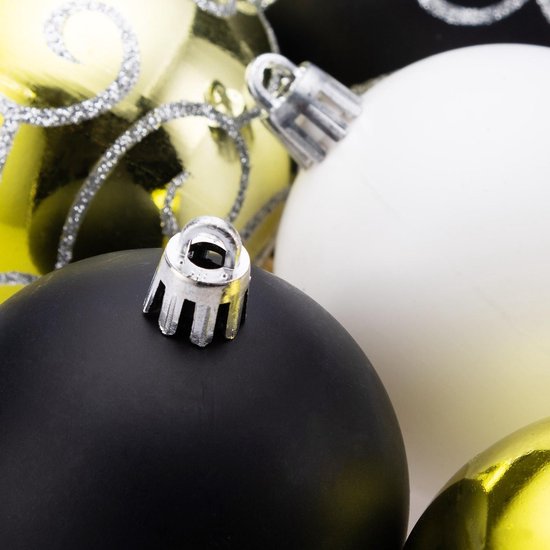 Kerstboomballen 24st Ø6cm - Mat Glanzend Kunststof - Groen