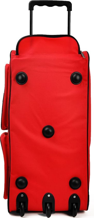 Deuba Reistas Sporttas - Rood - 160 Liter op wielen - Telescopisch handvat