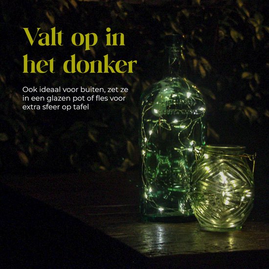 Giftmas Lichtsnoeren - 6x2M LED Verlichting - Lampjes - Warm Wit – 72 uur brandtijd – Kerstversiering voor Binnen en Buiten - Kerstverlichting