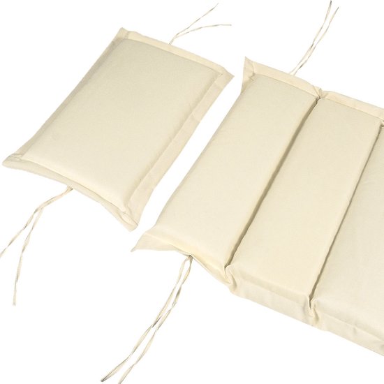 Matras voor ergonomisch ligbed - tuinkussen - crème