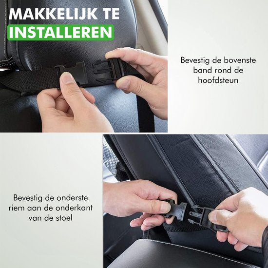 Travelhawk Auto Organizer - Autostoel Organizer voor Kinderen - Met iPadhouder - Zwart