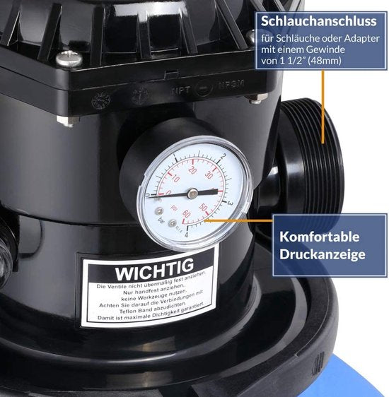 Monza Zandfilterpomp voor zwembad - 600W - 15.900 L/u - 60L tank