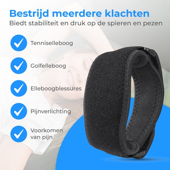Nuvance - Elleboog Brace - One Size - Tennisarm Brace - Elleboogbraces