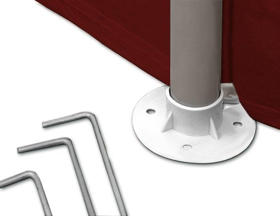 Casaria Partytent - Paviljoen - 6 Zijwanden - Waterdicht - 300 x 600 cm - Rood