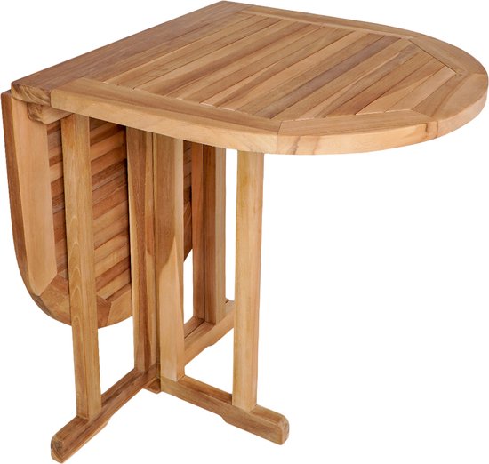 House Nordic Balkontafel Huelva Teakhout Inklapbaar