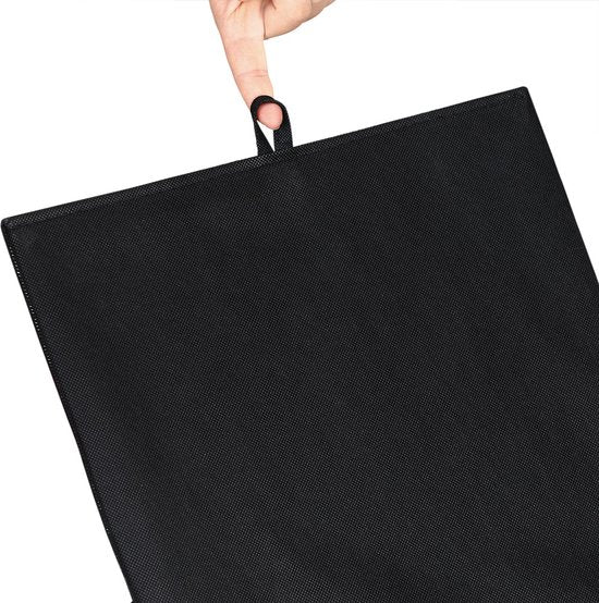 Casaria Zitbank met Opbergruimte - 80x40x40cm 100L Linnen Look – Lichtgrijs