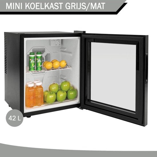 Livista Mini Koelkast - Thermo-elektrisch - 42 Liter - glazen deur - Zwart