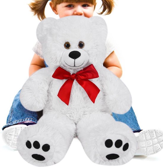 Deuba Knuffel Teddybeer L Wit 50cm