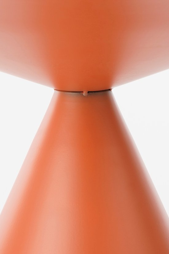 Mica Decorations Royale Bijzettafel - H42 x Ø60 cm - Metaal - Oranje