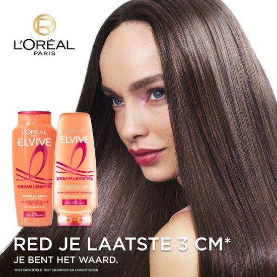 L'Oréal Paris Elvive Dream Lengths Shampoo - Voor lang, beschadigd haar - Herstellende shampoo - 250 ml