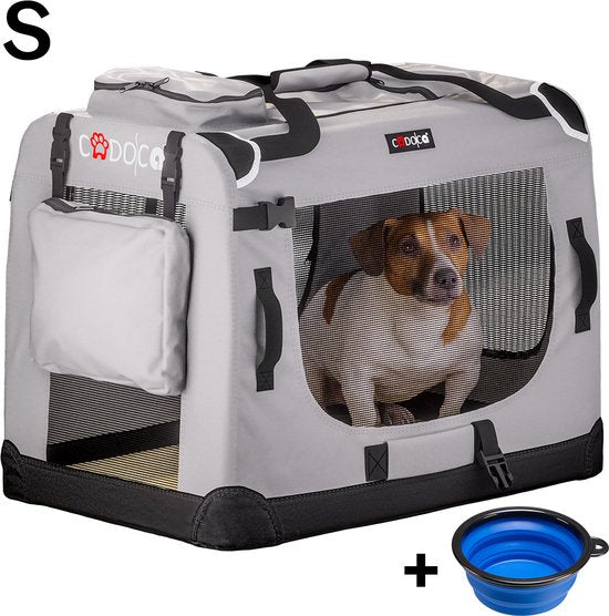 Cadoca Honden & Katten Reisbench S - 51x35x36cm - Grijs