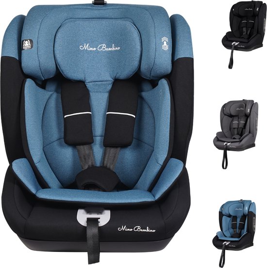 Mino Bambino i-Size Autostoel – Autostoel - Groep 1/2/3 (76–150 cm) – Blauw