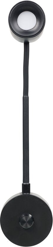 Smartwares IDE‑60066 – Dimbare Warm Witte Nachtlamp – 2700-3000K - 200 Lumen – Flexibele Hals – Direct in Stopcontact – Zwart – Leeslamp / Sfeerlamp