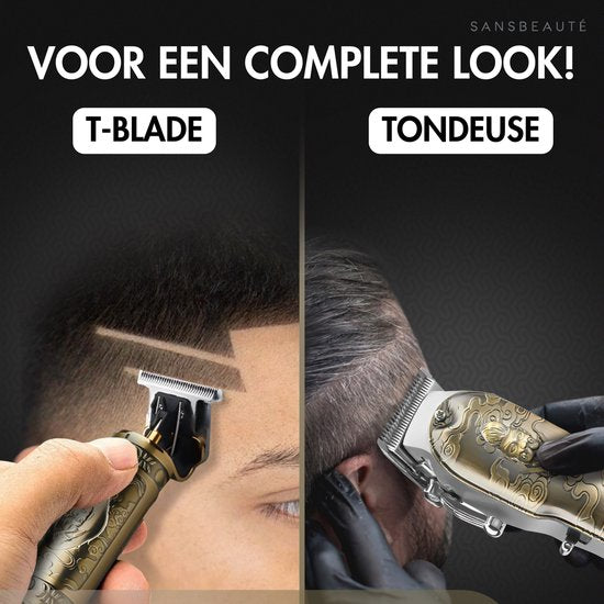 Professionele Draadloze 5-in-1 Tondeuse met Foil Shaver - Sansbeauté - Tondeuse Mannen Hoofdhaar - Cheveux Haar - Haartrimmer - Kapper Haar Machine - Haartondeuse - Trimmer Baard - Barbe Hair Clipper - Kapper Buddha Trimmer - Barber Set - Kappersset