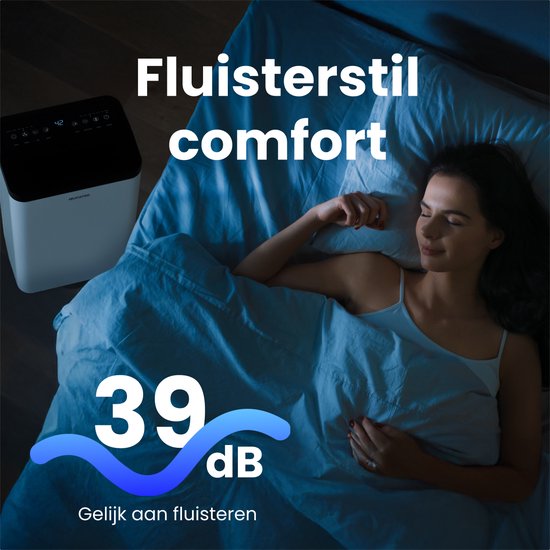 Auronic Luchtontvochtiger - Compact Pro Plus - 12L - Slaapkamer, Badkamer, Woonkamer en Kantoor - Vochtvreter voor in Huis - Wit