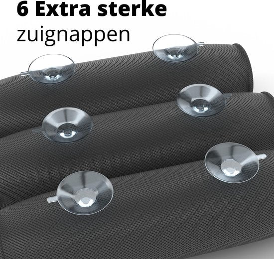 RelaxTub® Badkussen - Nekkussen Bad - Badkussens voor in Bad - 6 Sterke Zuignappen - Anti Slip - Waterdicht - Hoofdsteun Bad - Voor Hoofd, Nek en Schouders - Badkussen Zwart