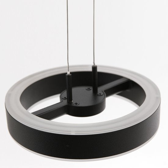 Steinhauer - hanglamp - Piola - zwart - acryl metaal - design lamp - LED - 3501ZW