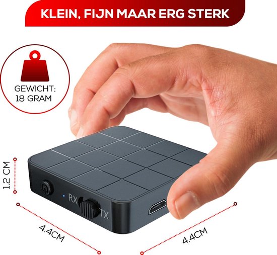 Luving™ - Bluetooth Transmitter & Receiver - Bluetooth Zender - Bluetooth Ontvanger - Audio-ontvanger - Handsfree Bellen