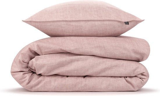 ZoHome Lino Dekbedovertrek - Eenpersoons - 140x200/220 cm - Shell Nude