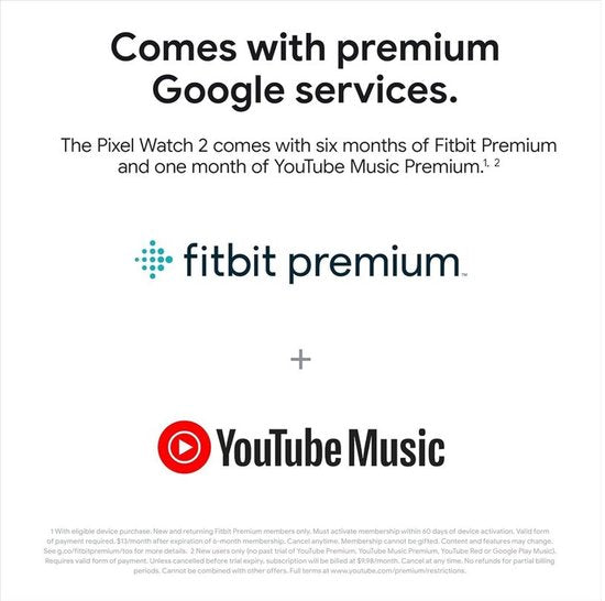 Google Pixel Watch 2 – Zilverkleurige kast – Blauw sportbandje – GPS – 5ATM – Fitbit functies – 24u batterij – AMOLED scherm