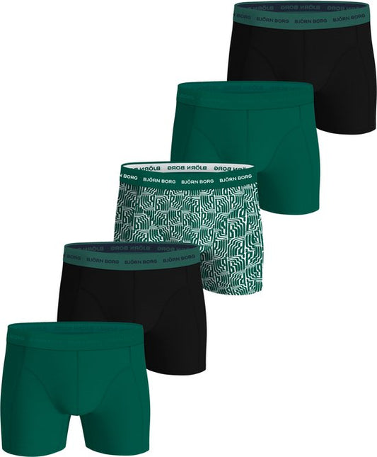 Björn Borg Katoen Stretch boxers - heren boxers normale lengte (5-pack) - maat XL - multicolor