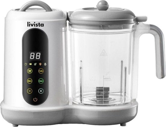 Livista® - Baby Blender en Stoomkoker – Grote Capaciteit – Babyvoeding Verwerkingsmachine – Stomen, Mixen en Verwarmen – Voor Gezonde Babyvoeding