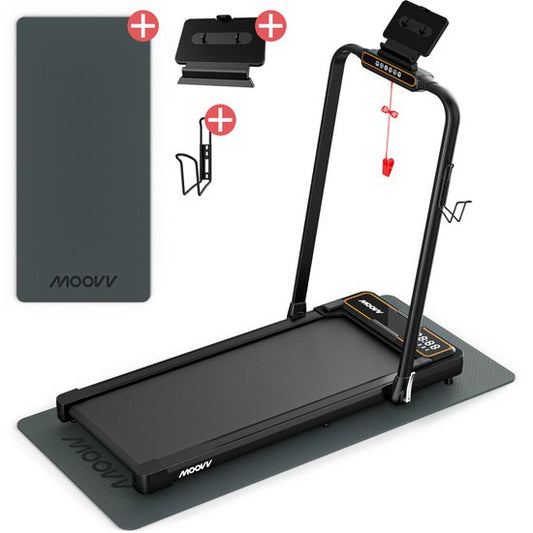 Moovv SmartStep Pro v3 Loopband Inklapbaar - Walking Pad – Opvouwbare Wandelband - Treadmill 1-12 km/u – Incl. Accessoires