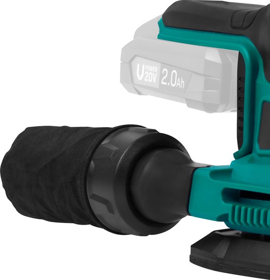 VONROC accu multischuurmachine – VPower 20V – Zonder accu & lader – Incl. stofzak en 6 schuurvellen
