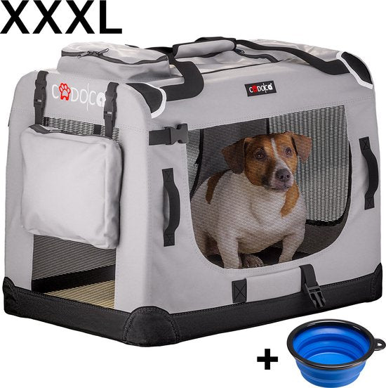Cadoca Honden & Katten Reismand XXXL - 101x68x65cm - Grijs