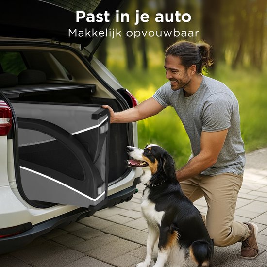 Trevopet® Hondenfietskar - Opvouwbare Fietskar Hond - Hondenkar - Geschikt voor E-Bikes - Tot 40 kg - Voor Middelgrote & Grote Honden - Zwart