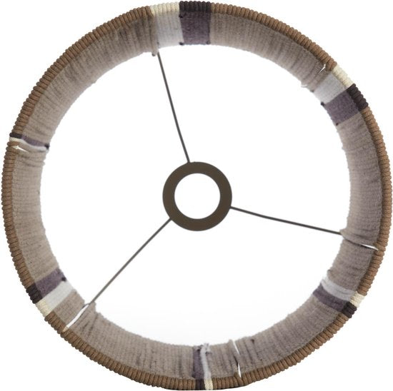 Light & Living Lampenkap Medan - Donkerbruin - Ø30cm - Modern