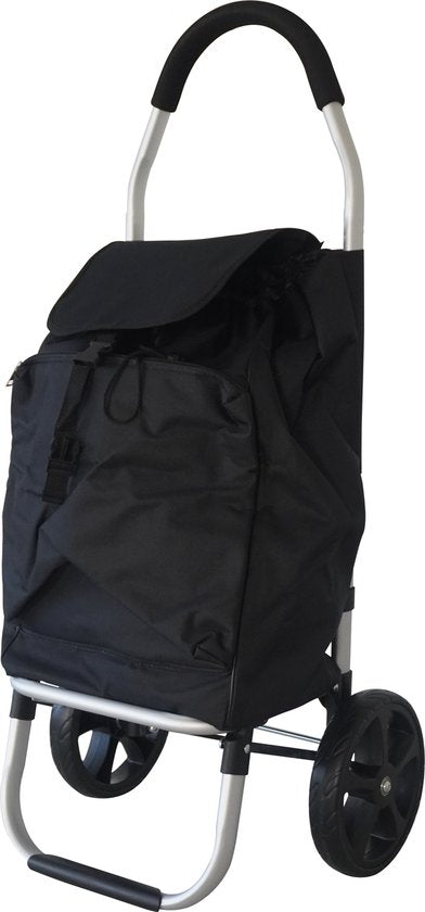 BRASQ Boodschappentrolley - 45 Liter - Boodschappenwagen met Koelvak - Inklapbaar - Weerbestendig - tot 35KG - Aluminium Frame