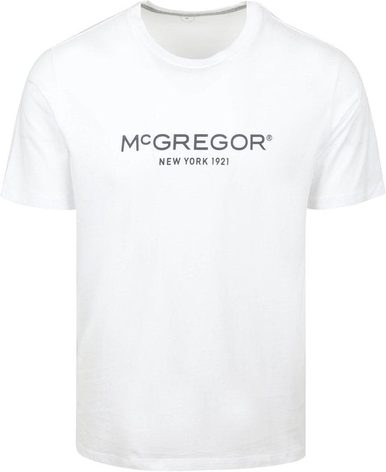 McGregor Essential Logo T-Shirt - Heren - Wit - Maat L