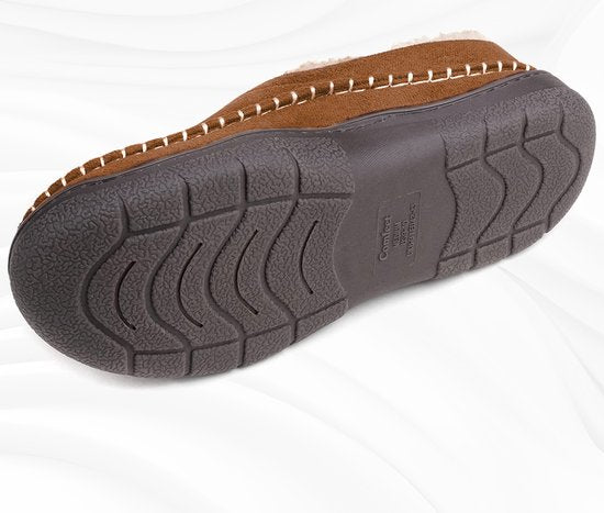 Pantoffels Heren - Sloffen - Mocassins - Chestnut - Anti-slip - Maat 44/45 - Comfeet