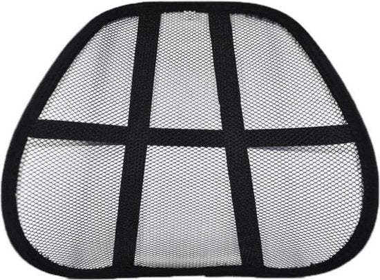 Lifetime Ergonomische Ruggensteun 39x39 cm Zwart – Optimale Ondersteuning voor Rug en Ondersteuning tijdens Lang Zitten