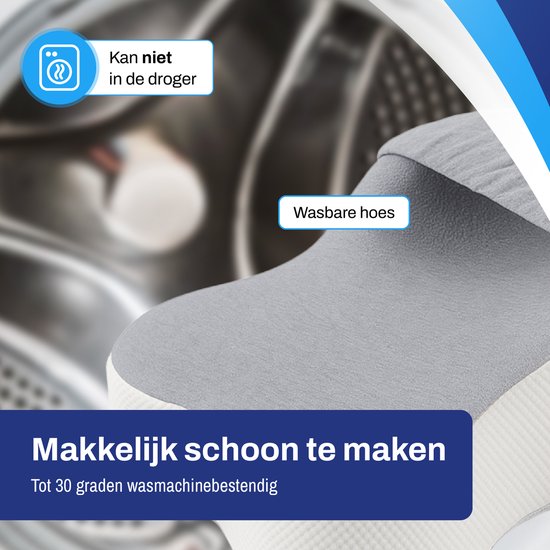 Sleeptight Kniekussen - Beenkussen - Orthopedisch - Zwangerschap - Zijslaap - Grijs