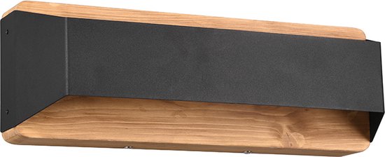 TRIO ARINO - Wandlamp - Zwart mat - incl. 1x SMD 13,5 W - Verlichting omhoog en omlaag - Dimbaar met schakelaar - Wandmontage - Lichtbron niet vervangbaar