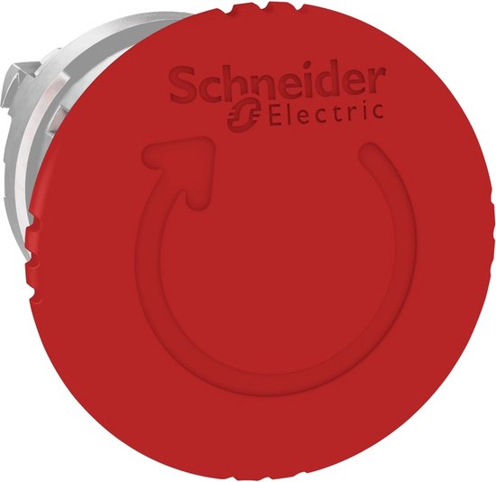 Schneider Electric Harmony Drukknop Front Element (Paddestoel) - ZB4BS844 - E2AP6