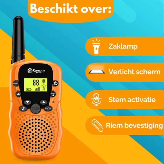 Squago Walkie talkie 3 stuks - Voor Kinderen & Volwassenen - WalkieTalkie