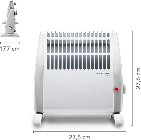TROTEC Elektrische kachel - Convector - TCH 1 E - vorstbescherming - geluidloos - 450 Watt