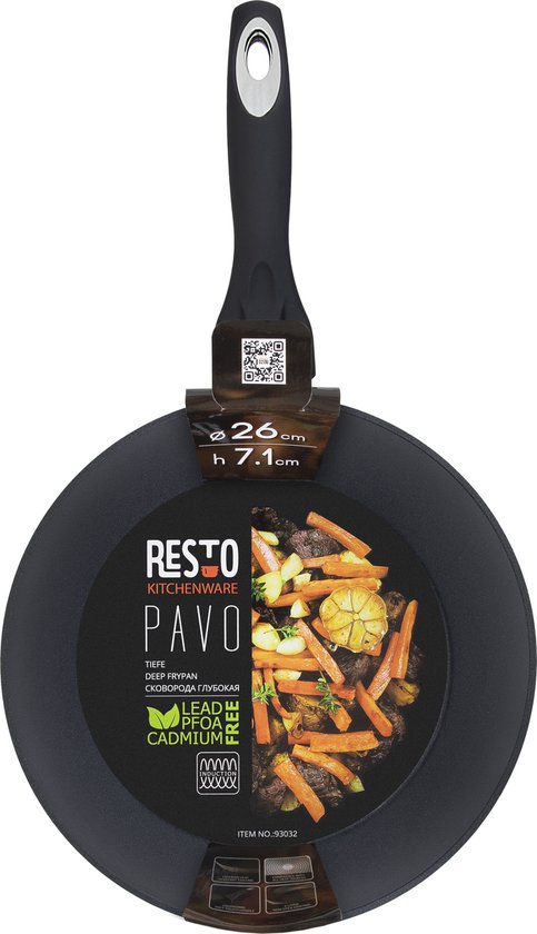 Resto Pavo Hapjespan – Ø28 cm – Antiaanbaklaag – Inductie
