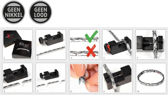 Lucovitaal Yinmagnetic Magneet Armband Zwart