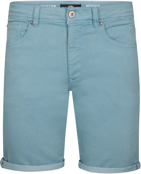 Petrol Denim Shorts - Heren - Marble Blue - Maat XL