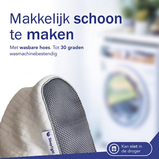 Sleeptight Vlinderkussen - Orthopedisch Hoofdkussen tegen Nekklachten - Ergonomisch Anti Snurk Hoofdkussen – Traagschuim Memory Foam Apneu Kussen - 65x35x13cm