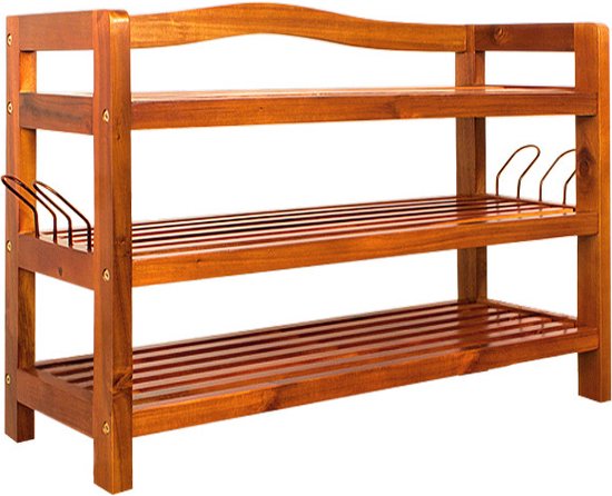 Casaria Schoenenrek 85x26x62cm – 120 kg laadvermogen – Donkerbruin