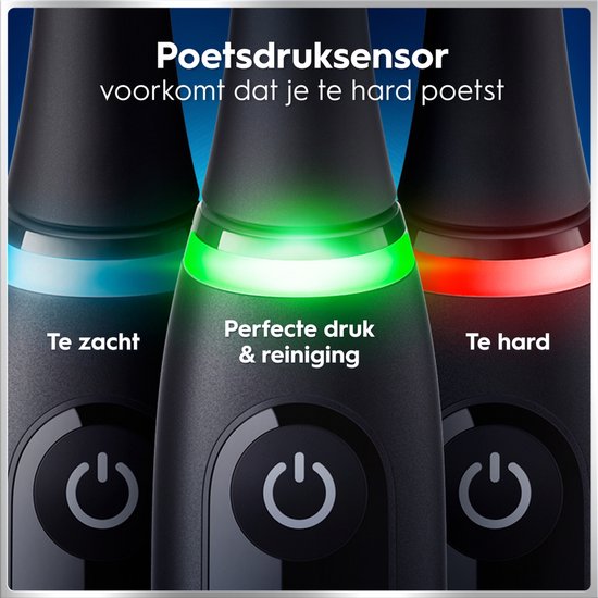 Oral-B iO 6 Elektrische Tandenborstel Dubbelpak - Zwart en Roze - 3 Opzetborstels - Premium Reisetui