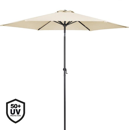 Kingsleeve Parasol Ø300cm - UV-bescherming 50+/ Slinger - Beige