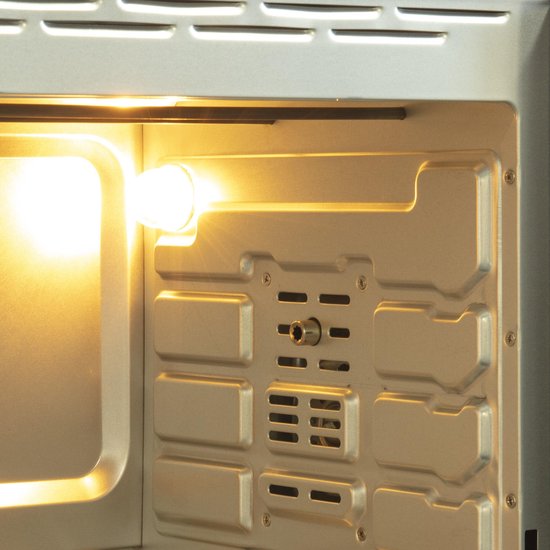 Inventum OV457B - Vrijstaande heteluchtoven - Draaispit - 45 liter - 2000 watt - 6 programma's - Zwart