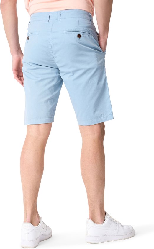 Mario Russo Chino Short - Korte broek heren - Shorts heren - Katoen - Lichtblauw - L
