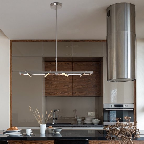 Hanglamp Soleil 3516ST Staal 4000 Lumen | Hoogte instelbaar | Steinhauer | Design en functioneel binnen verlichting